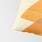 rhapsody orange 3 abstract mid century shape art Pillow Sham Gallery Image 4