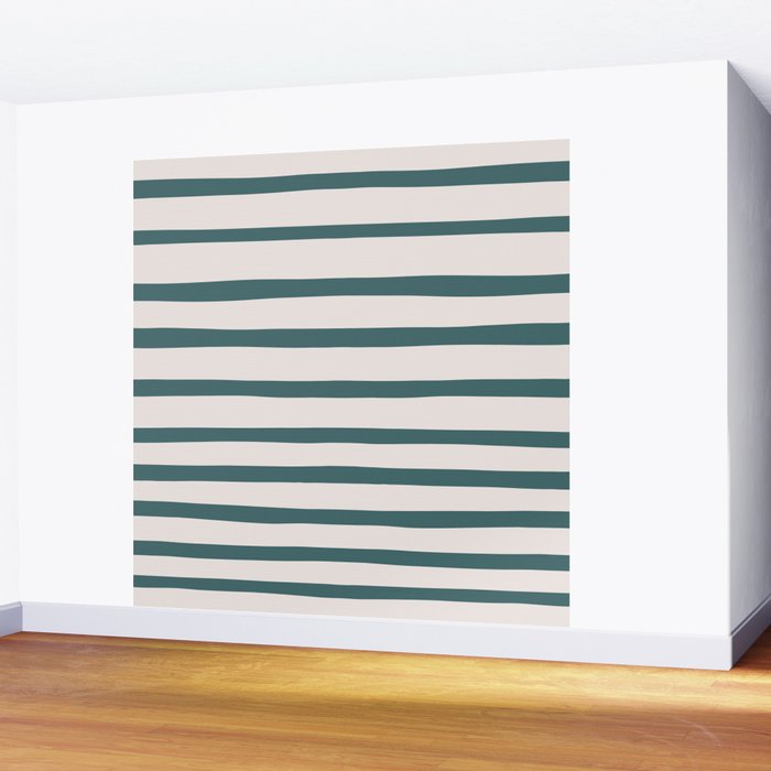 Evergreen Stripes Wall Mural Gallery Image 2