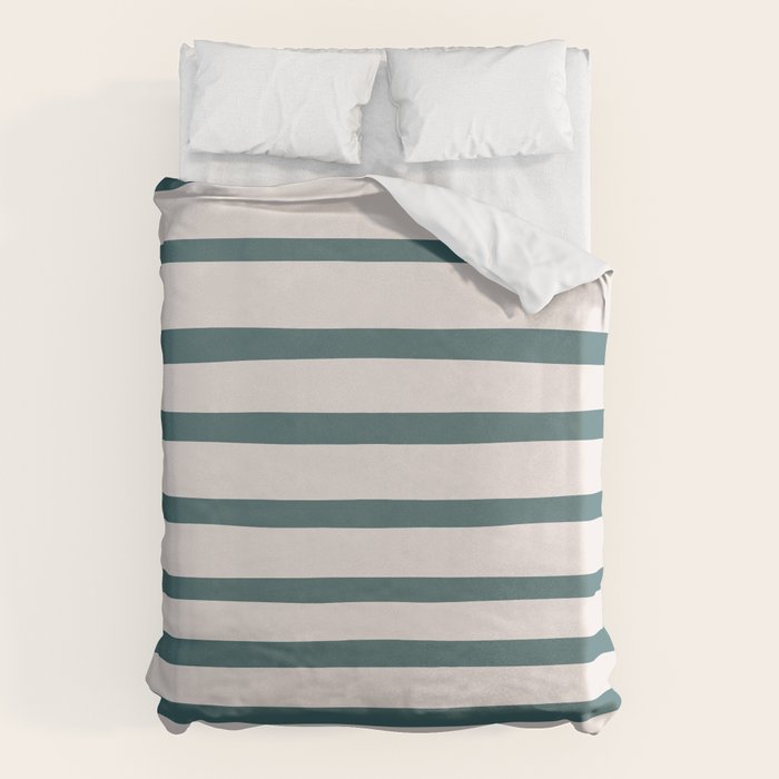 Evergreen Stripes Duvet Cover Gallery Image 6