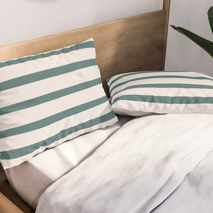 Evergreen Stripes Pillow Sham Gallery Image 2