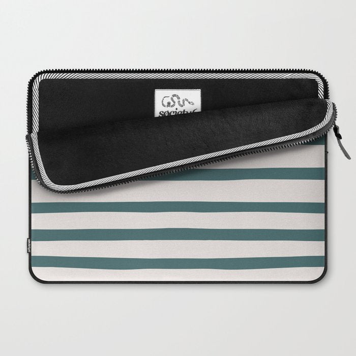 Evergreen Stripes Laptop Sleeve Gallery Image 2