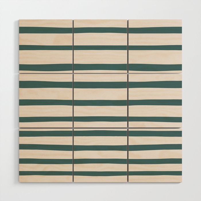 Evergreen Stripes Wood Wall Art Gallery Image 1