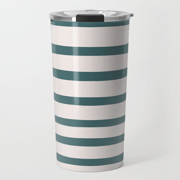 Evergreen Stripes Travel Mug Gallery Image 1