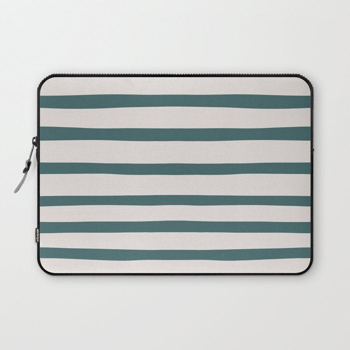 Evergreen Stripes Laptop Sleeve Gallery Image 1