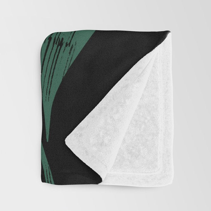 Abstract Floral Throw Blanket Gallery Image 3