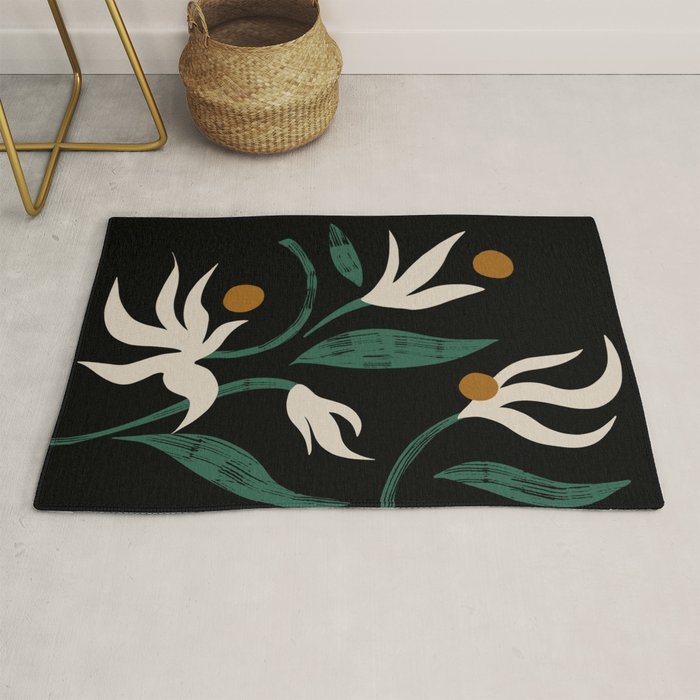 Abstract Floral Rug Gallery Image 1