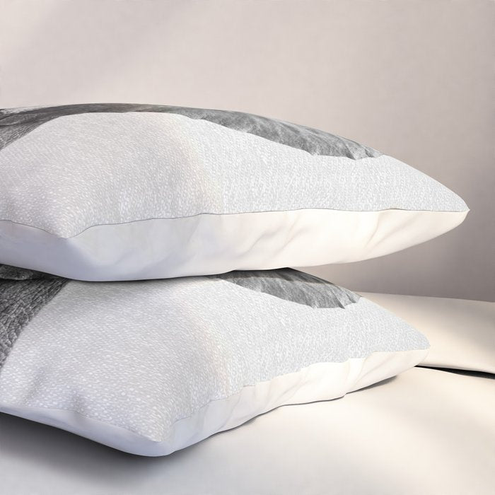 Baby Elephant - Black & White Pillow Sham Gallery Image 3