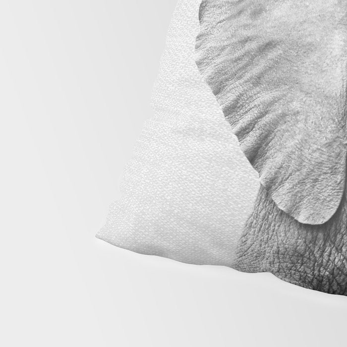 Baby Elephant - Black & White Pillow Sham Gallery Image 4