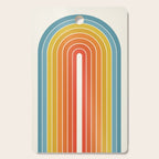 Gradient Arch X Bright Rainbow Mid Century Modern Rainbow Cutting Board Gallery Image 1