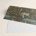 Zebras in Wild Fall Garden Wrapping Paper Gallery Image 2