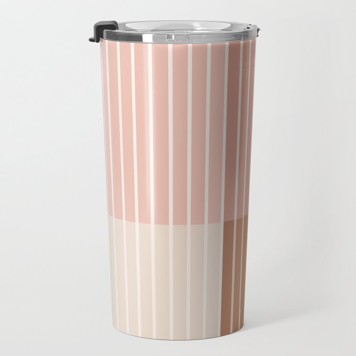 Color Block Line Abstract XVI Travel Mug Gallery Image 3