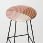 Color Block Line Abstract XVI Stool Gallery Image 2