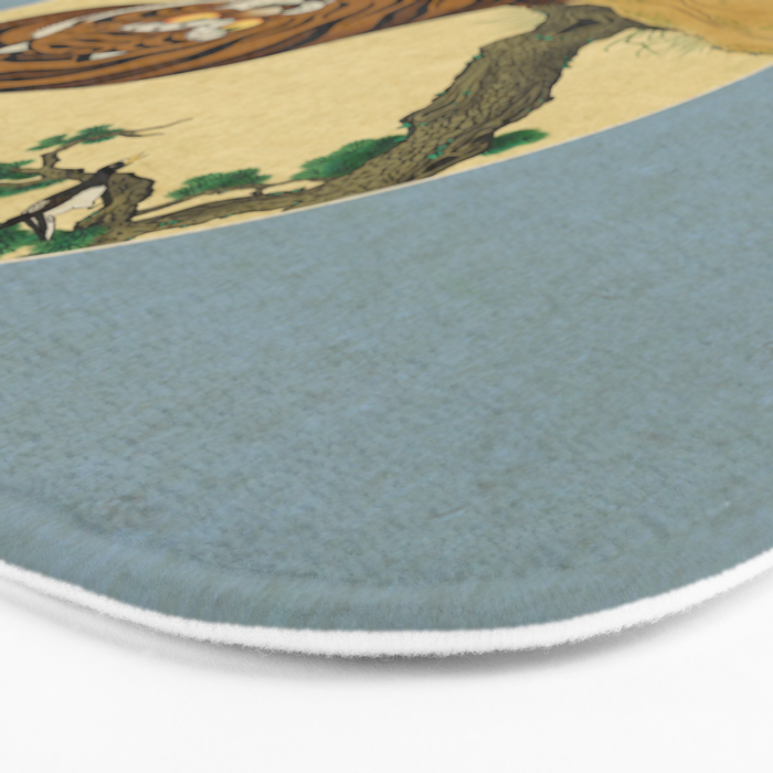 Tiger with magpie type-C : Minhwa-Korean traditional/folk art Bath Mat Gallery Image 3