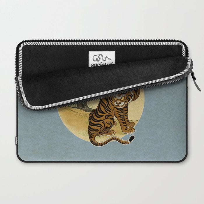 Tiger with magpie type-C : Minhwa-Korean traditional/folk art Laptop Sleeve Gallery Image 2