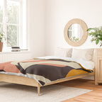 cut out leaves minimal Duvet Cover Gallery Image 2