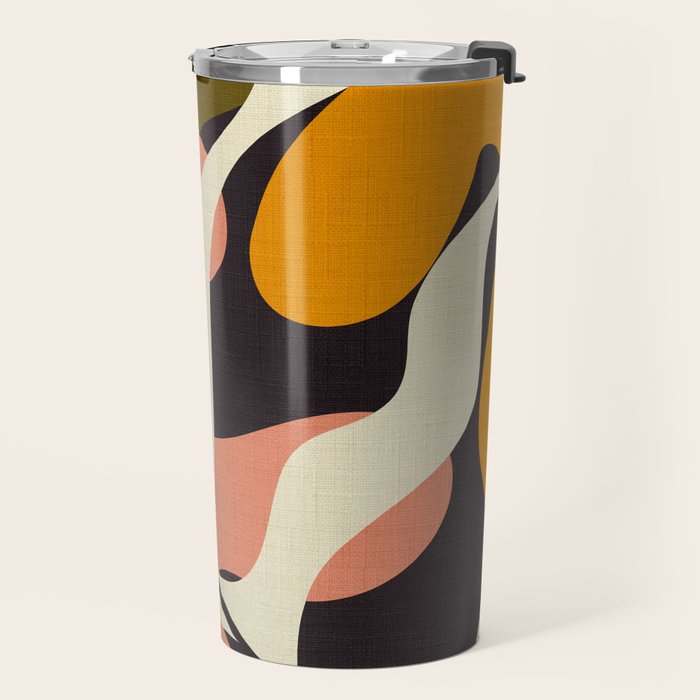 cut out leaves minimal Travel Mug Gallery Image 2