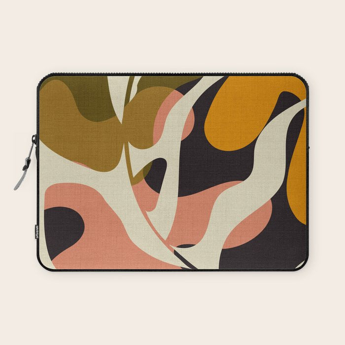 cut out leaves minimal Laptop Sleeve Gallery Image 1
