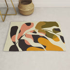 cut out leaves minimal Rug Gallery Image 1