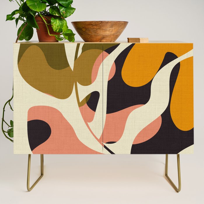 cut out leaves minimal Credenza Gallery Image 1