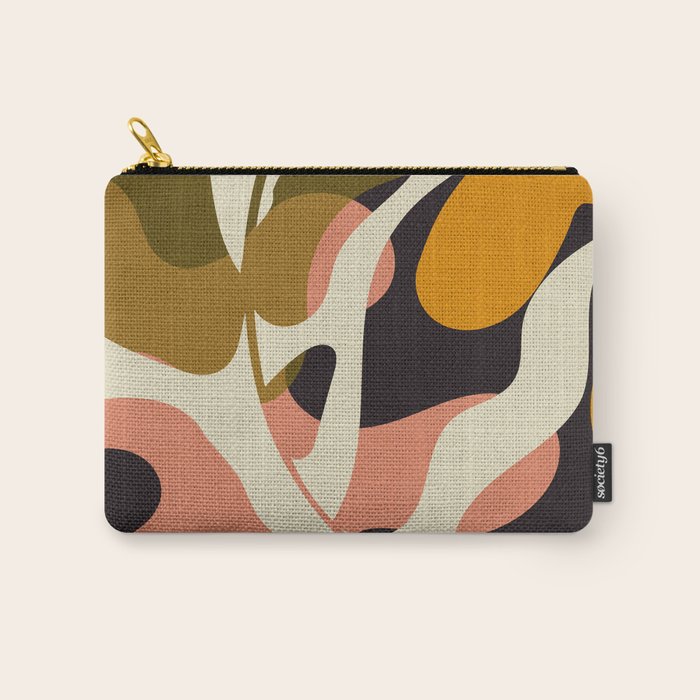 cut out leaves minimal Carry All Pouch Gallery Image 1