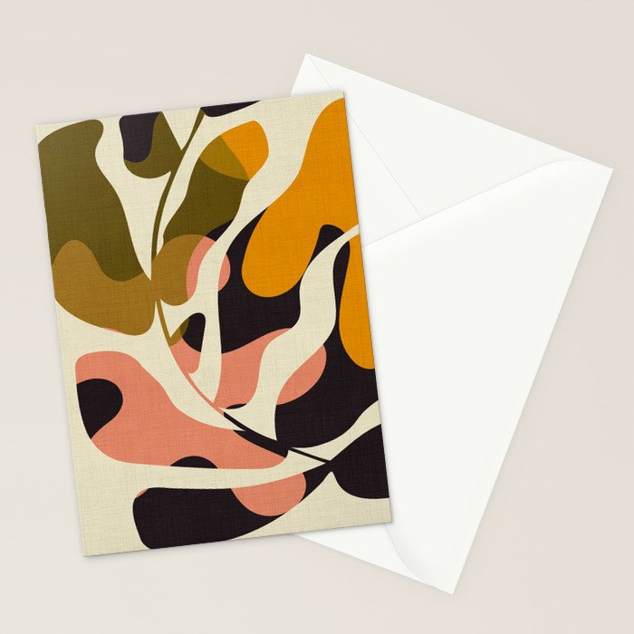 cut out leaves minimal Stationery Card Gallery Image 2