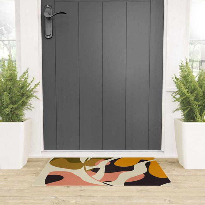 cut out leaves minimal Welcome Mat Gallery Image 3