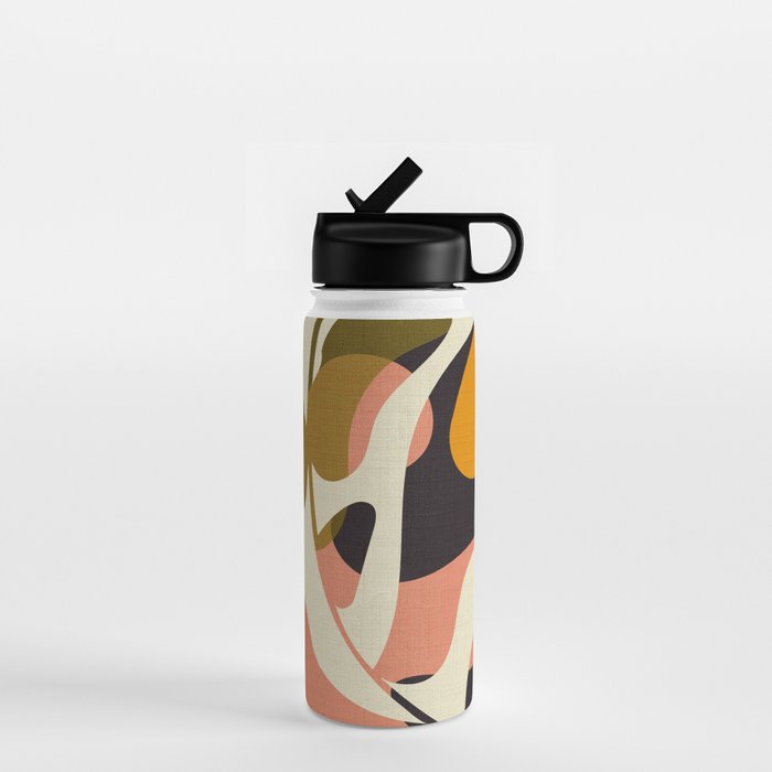 cut out leaves minimal Water Bottle Gallery Image 1