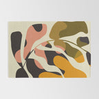 cut out leaves minimal Rug Gallery Image 2