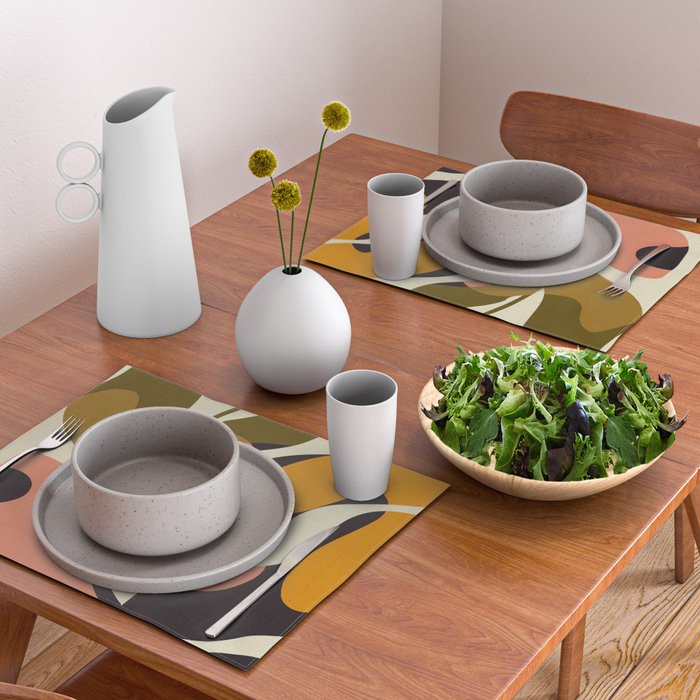 cut out leaves minimal Placemat Gallery Image 2