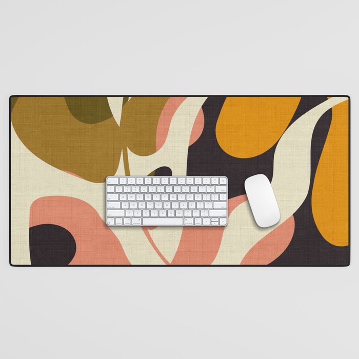 cut out leaves minimal Desk Mat Gallery Image 1