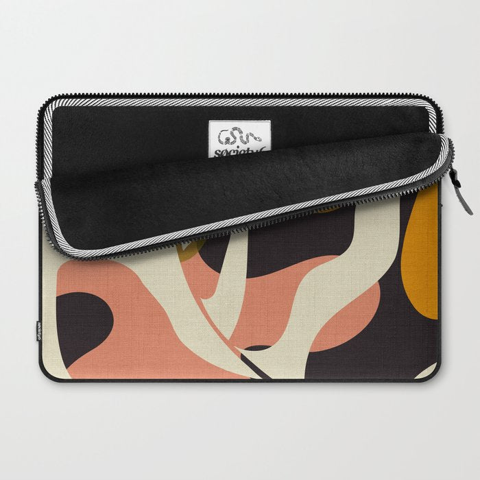 cut out leaves minimal Laptop Sleeve Gallery Image 2