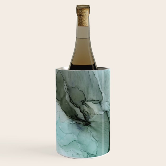 Calm Nature Inspired Abstract Flow Landscape Painting Wine Chiller Gallery Image 2