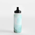 Calm Nature Inspired Abstract Flow Landscape Painting Water Bottle Gallery Image 2