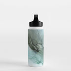 Calm Nature Inspired Abstract Flow Landscape Painting Water Bottle Gallery Image 3
