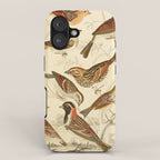 Finches from The Edinburgh Journal, 1835 (benefitting The Nature Conservancy) iPhone Case Gallery Image 1