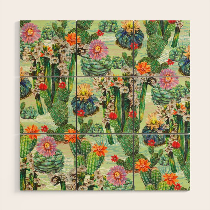 Cactus Desert - GBG Wood Wall Art Gallery Image 1