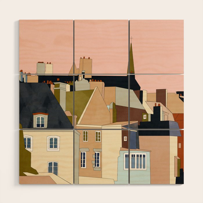 Saint Malo Wood Wall Art Gallery Image 1