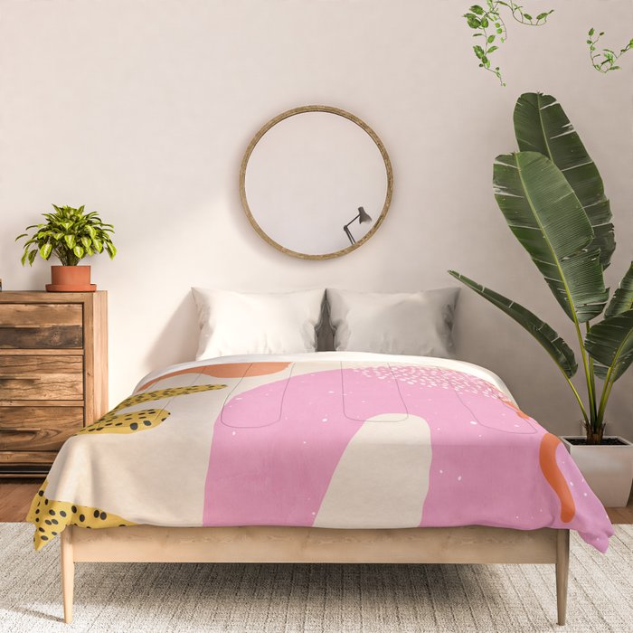 Bright Splotchy Shapes Comforter Gallery Image 3