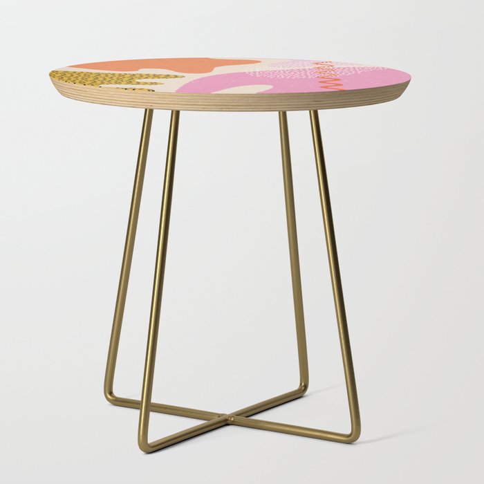 Bright Splotchy Shapes Side Table Gallery Image 1