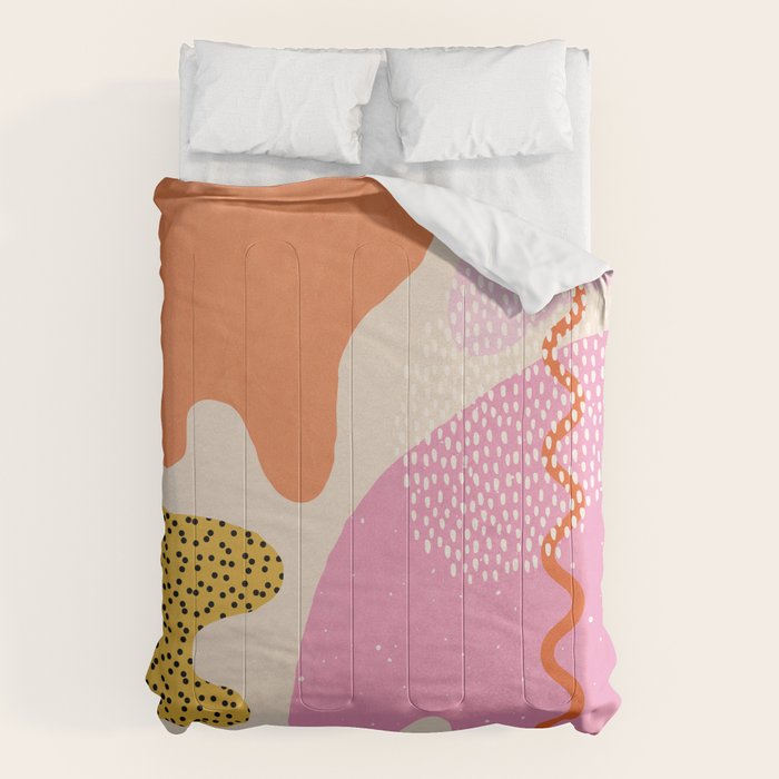 Bright Splotchy Shapes Comforter Gallery Image 6