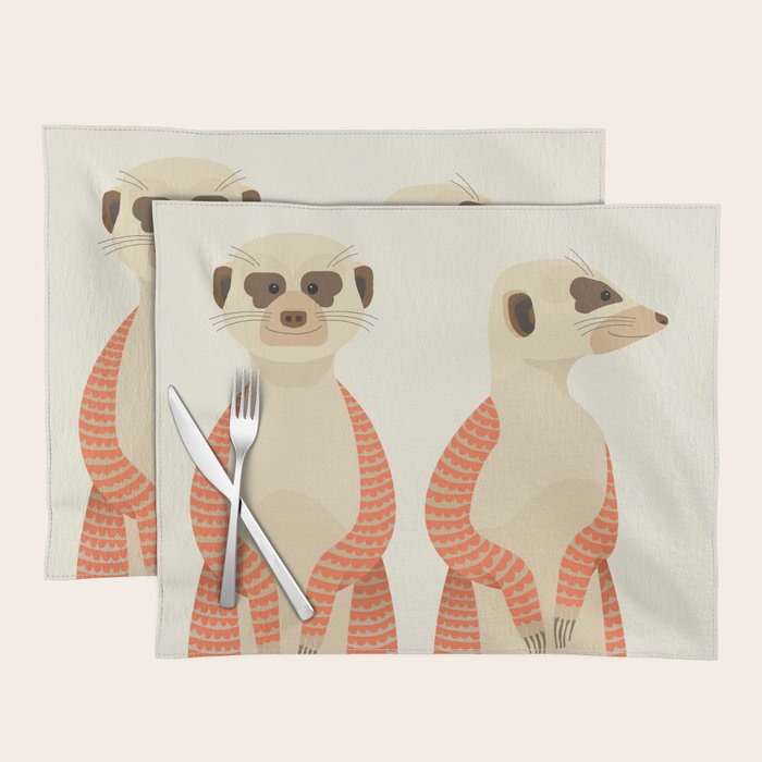 Whimsical Meerkats Placemat Gallery Image 1
