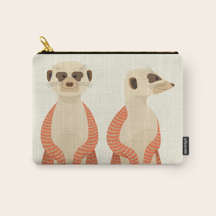 Whimsical Meerkats Carry All Pouch Gallery Image 1