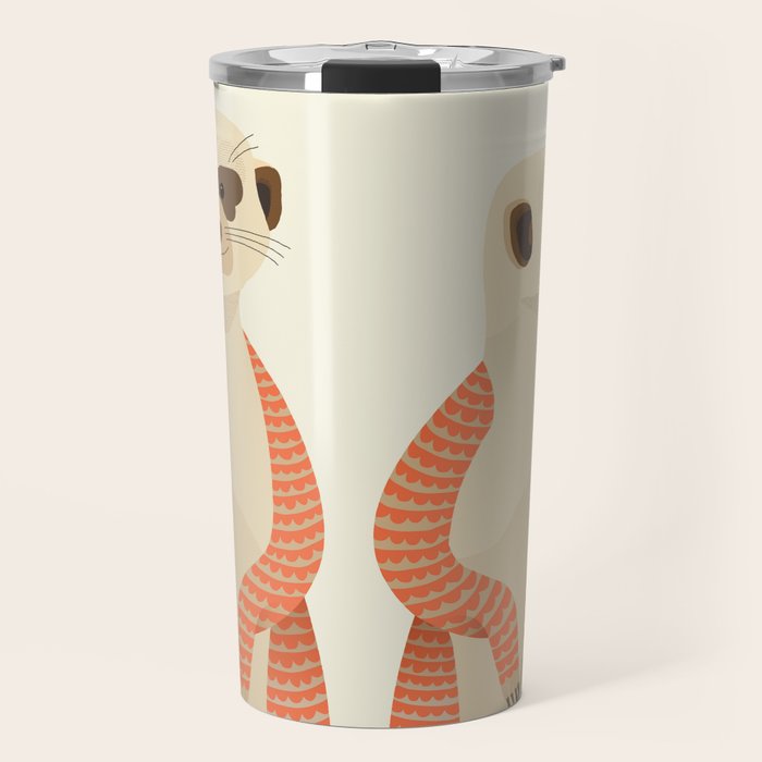 Whimsical Meerkats Travel Mug Gallery Image 1
