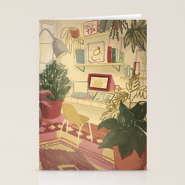 Cozy Desk Vibes Stationery Card Gallery Image 1