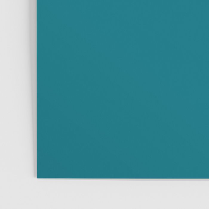 Deep Teal Blue Solid  Poster Gallery Image 3