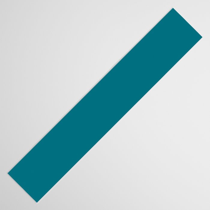 Deep Teal Blue Solid  Table Runner Gallery Image 3