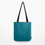 Deep Teal Blue Solid  Tote Bag Gallery Image 2