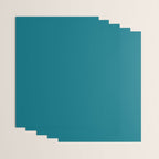 Deep Teal Blue Solid  Wrapping Paper Gallery Image 3
