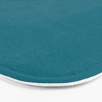 Deep Teal Blue Solid  Bath Mat Gallery Image 3