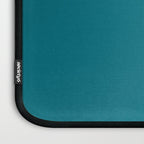 Deep Teal Blue Solid  Laptop Sleeve Gallery Image 3